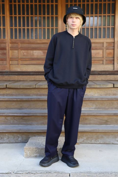 Graphpaper(グラフペーパー)LOOPWHEELER for Graphpaper HalfZip Sweat スタイル.2019.10.27.