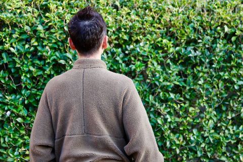 Graphpaper Wool Boa Hi-Neck Pullover"KHAKI"スタイル2019.10.10.