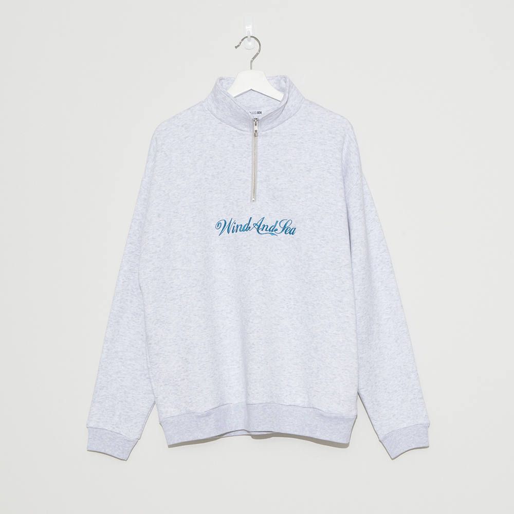 WIND AND SEA HALF ZIP SWEAT SHIRT