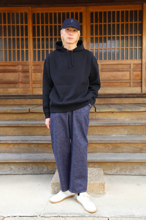 crepuscule(クレプスキュール)milanorib parka(1903-010)"Black"スタイル.2019.10.26.