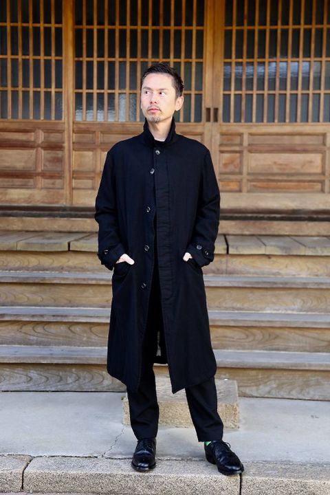 COMME des GARCONS HOMME ウールサージコートスタイル2019.10.14.