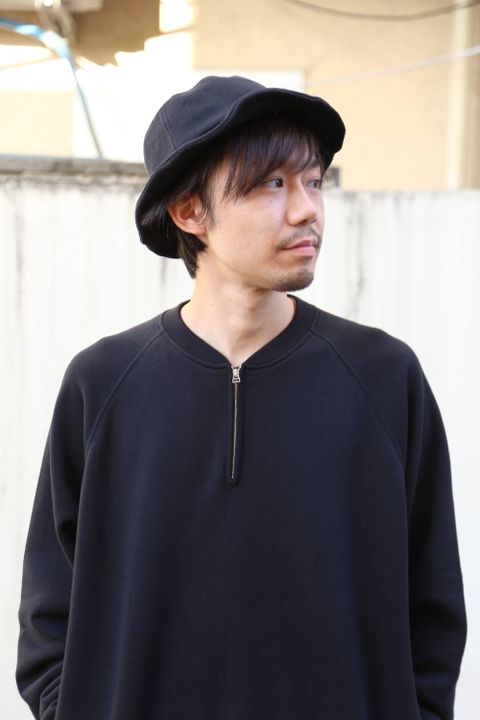 LOOPWHEELER for Graphpaper Half Zip Sweat"BLACK"スタイル.2019.10.14.