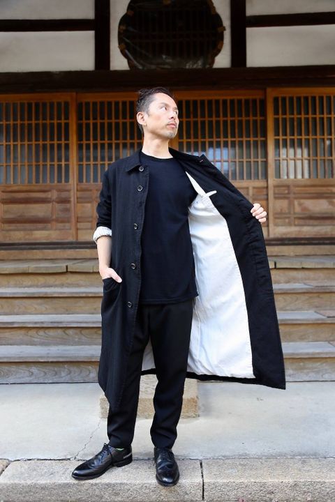 COMME des GARCONS HOMME ウールサージコートスタイル2019.10.14.