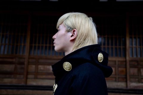 Yohji Yamamoto W-メルトンデカ釦コートスタイル2019.10.23.