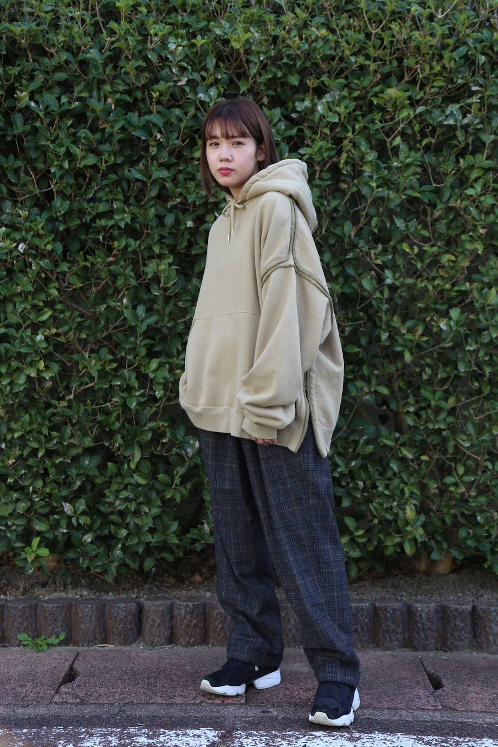 yoke 19AW PIPING WIDE PARKA・OLIVE-