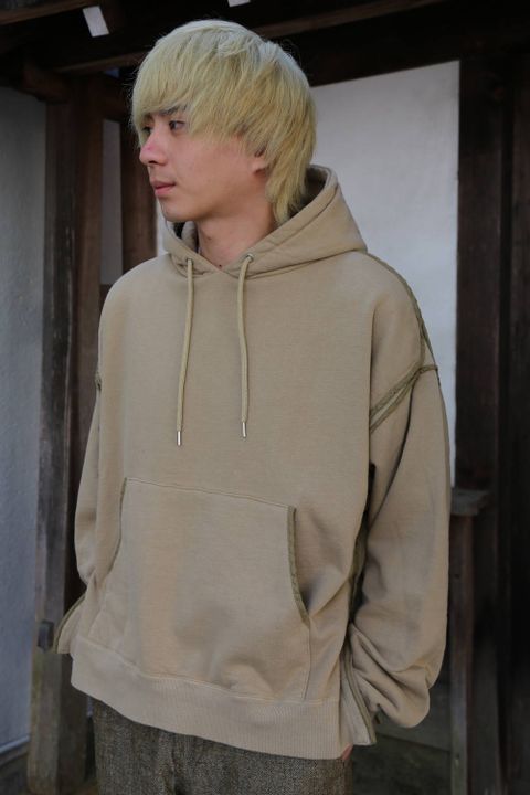 YOKE PIPING WIDE PARKA"SAND BEGIE"スタイル2019.10.5.