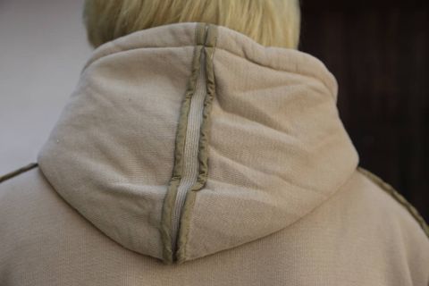 YOKE PIPING WIDE PARKA"SAND BEGIE"スタイル2019.10.5.