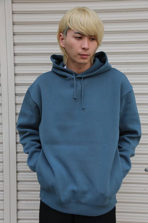 crepuscule(クレプスキュール)milanorib parka(1903-010)"Blue Green"スタイル.2019.10.26.