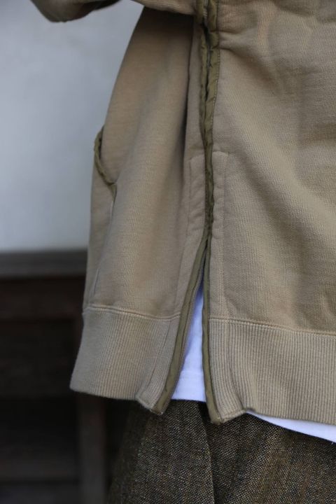 YOKE PIPING WIDE PARKA"SAND BEGIE"スタイル2019.10.5.