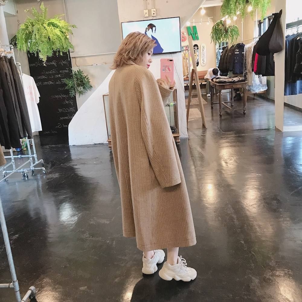 WELLDER Double Breasted Balmacaan Coat style.2019.10.6 | 425 | mark