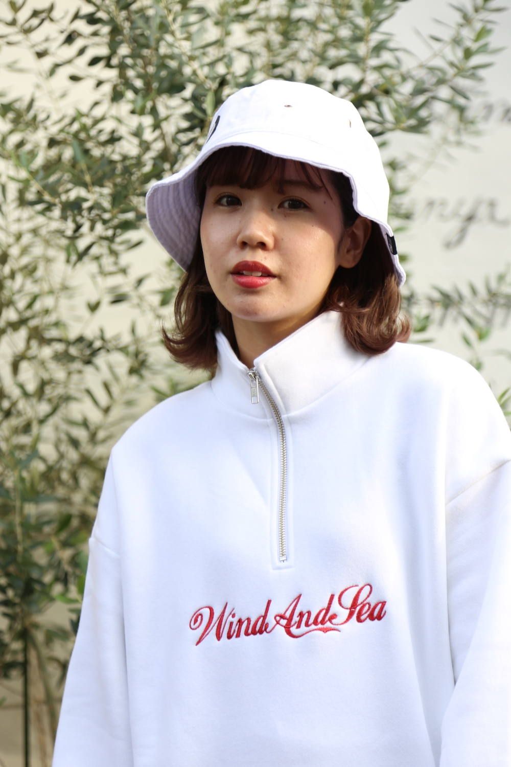 WIND AND SEA HALF ZIP SWEAT SHIRT