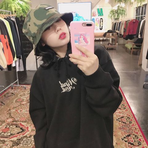 WIND AND SEA  GLITTER WDS HOODIE"BLACK"style.2019.11.30
