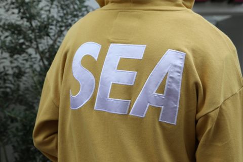 WIND AND SEA SEA BIG ZIP HOODIE”YELLOW”(WDS-19A-SW-09) スタイル.2019.11.10.
