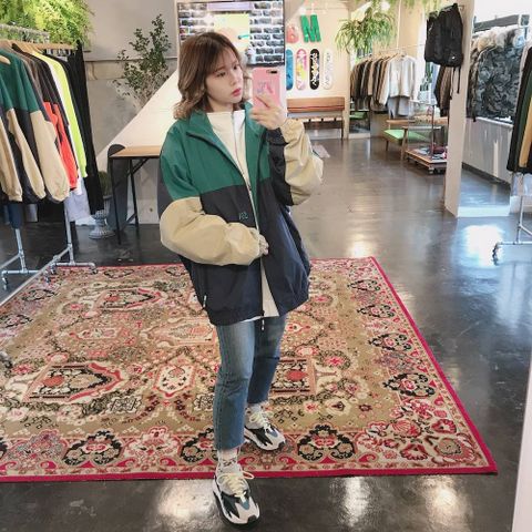 WIND AND SEA  WDS TRUCK JACKET"NAVY/GREEN"style.2019.11.27