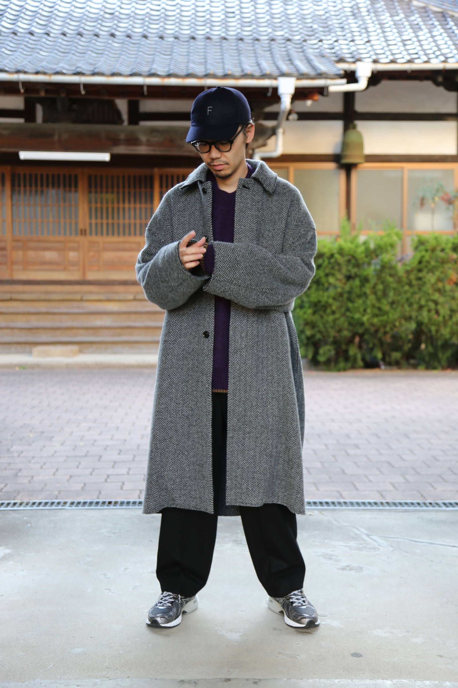 新品 YOKE 19AW DOUBLE JQUARD KNIT COAT XS