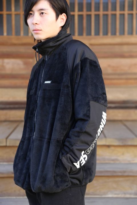 WDS MILITARY FLEECE JACKET"BLACK"style.2019.11.23.