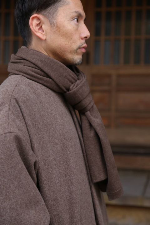 Dulcamara ラムビーバーBIGコート"BROWN"スタイル2019.11.26.