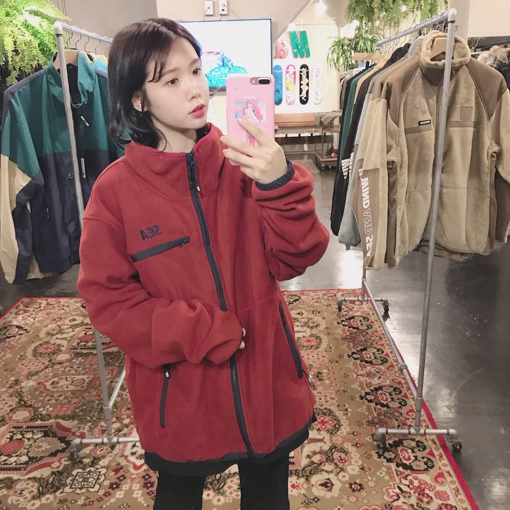 WIND AND SEA  WDS SWITCH FLEECE BLOUSON"BURGUNDY"style.2019.11.30