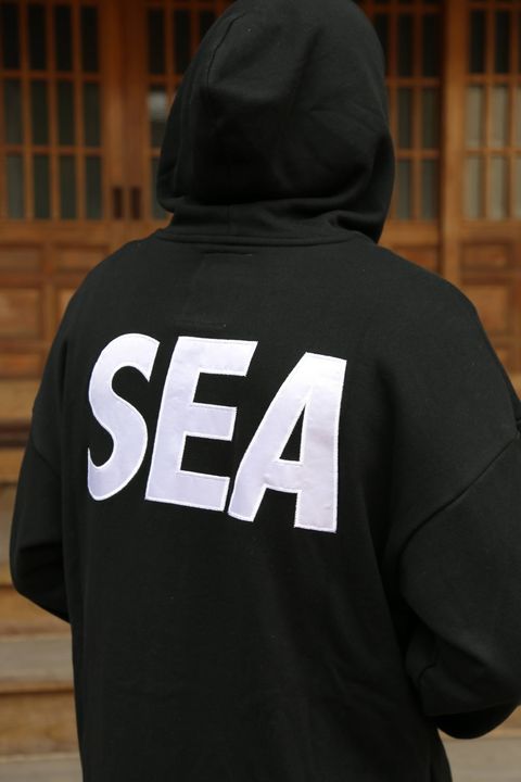 WIND AND SEA SEA BIG ZIP HOODIE”BLACK”(WDS-19A-SW-09) スタイル.2019.11.10.