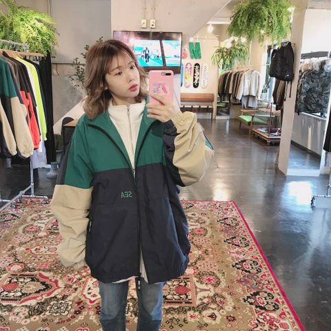 WIND AND SEA  WDS TRUCK JACKET"NAVY/GREEN"style.2019.11.27