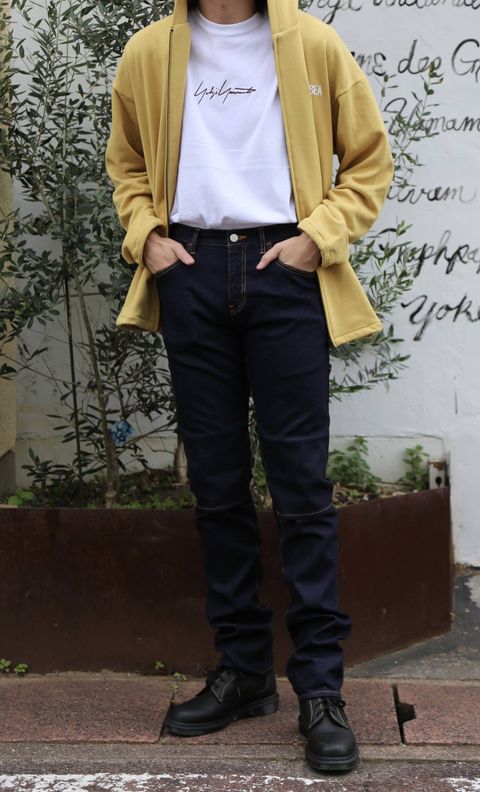 WIND AND SEA SEA BIG ZIP HOODIE”YELLOW”(WDS-19A-SW-09) スタイル.2019.11.10.