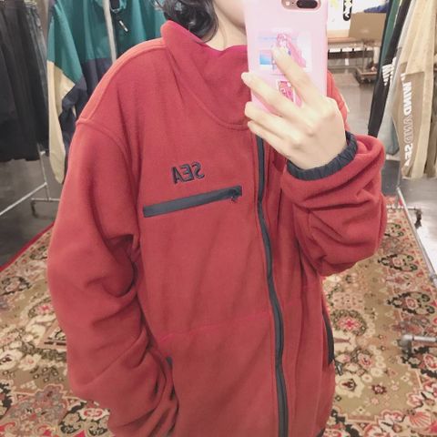 WIND AND SEA  WDS SWITCH FLEECE BLOUSON"BURGUNDY"style.2019.11.30