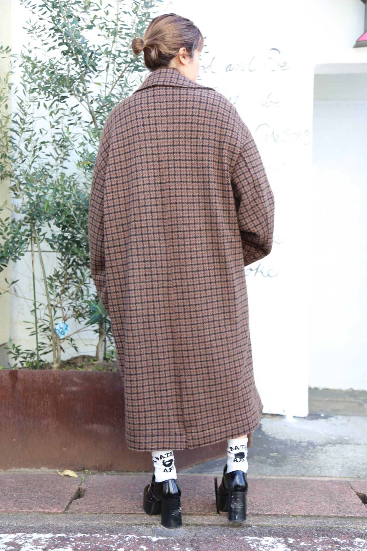 YOKE Double Jquard Knit Bal Collar Coat markart.co.ba