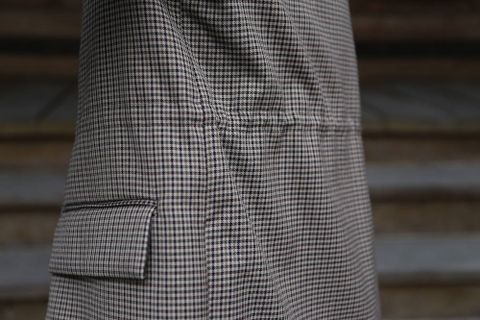 YOKE(ヨーク)LOOSE DOUBLE-BREASTED JAKCET"BEIGE PLAID"Style.2019.11.27.