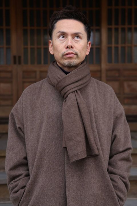 Dulcamara ラムビーバーBIGコート"BROWN"スタイル2019.11.26.