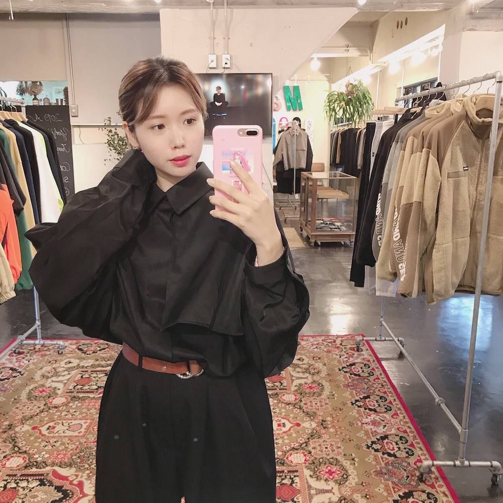 JieDa   TRENCH SHIRT (BLACK) style.2019.11.24