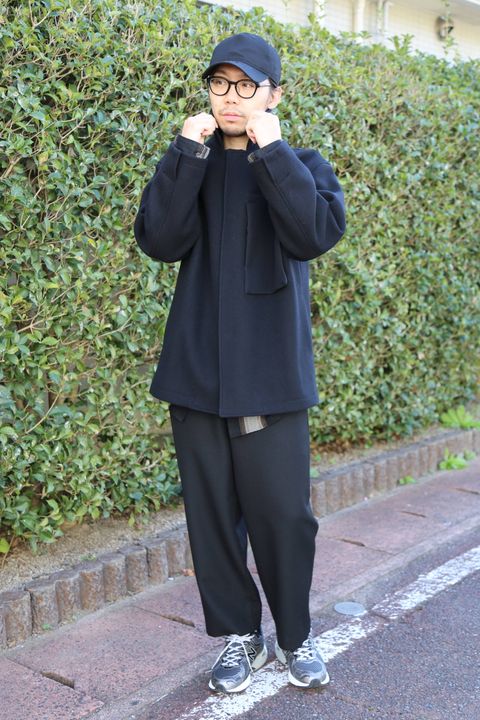 WELLDER (ウェルダー)Boxy Car Coat"BLACK"Style.2019.11.4.