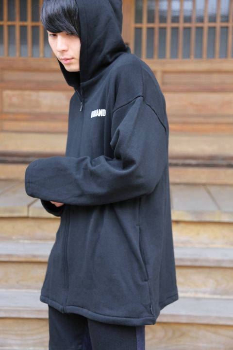 WIND AND SEA SEA BIG ZIP HOODIE”BLACK”(WDS-19A-SW-09) スタイル.2019.11.10.