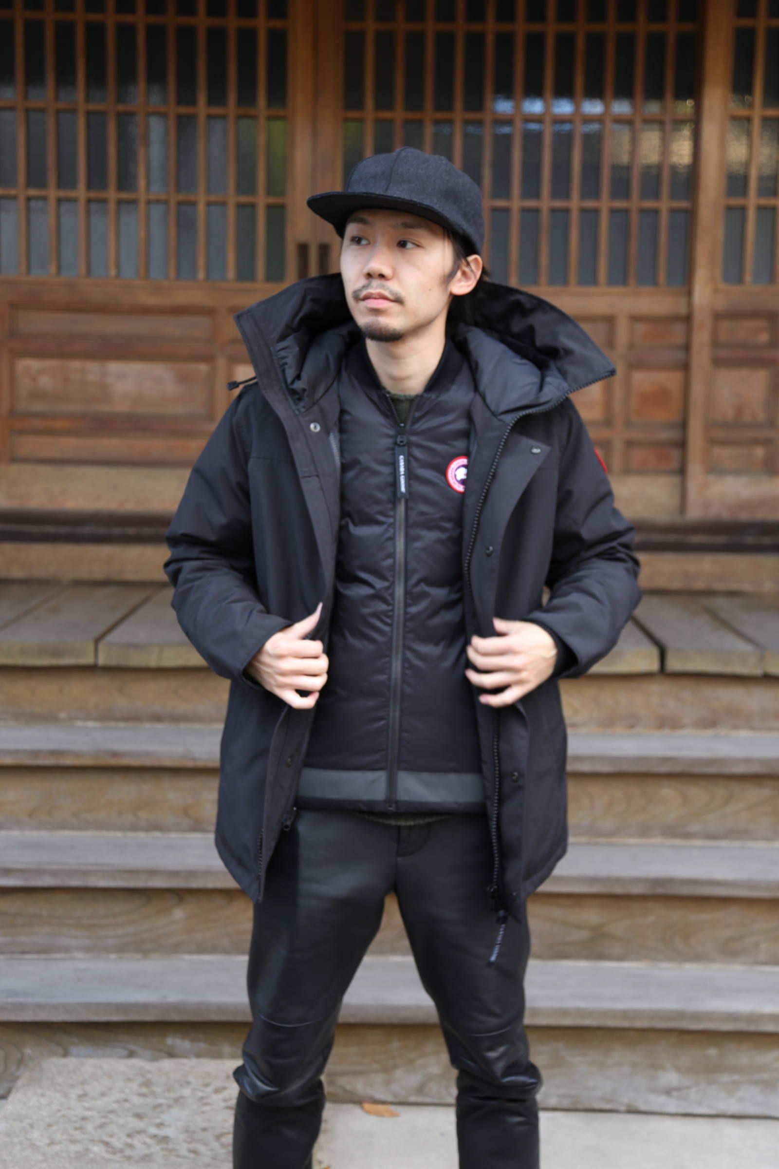 XL CANADA GOOSE ガリバルディパーカ国内正規品 3way ブラック-