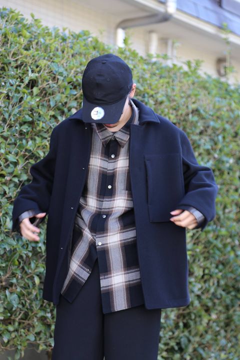 WELLDER (ウェルダー)Boxy Car Coat"BLACK"Style.2019.11.4.