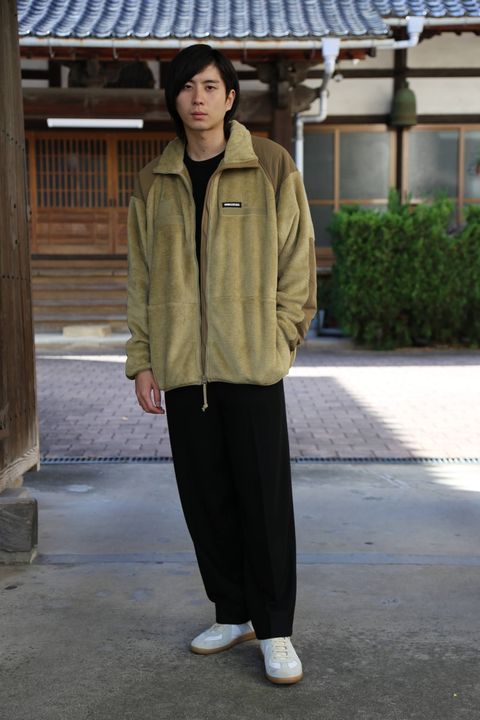 WDS MILITARY FLEECE JACKET"BEIGE"style.2019.11.23.
