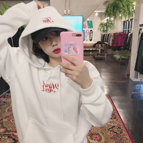 WIND AND SEA   GLITTER WDS HOODIE"WHITE"style.2019.11.30