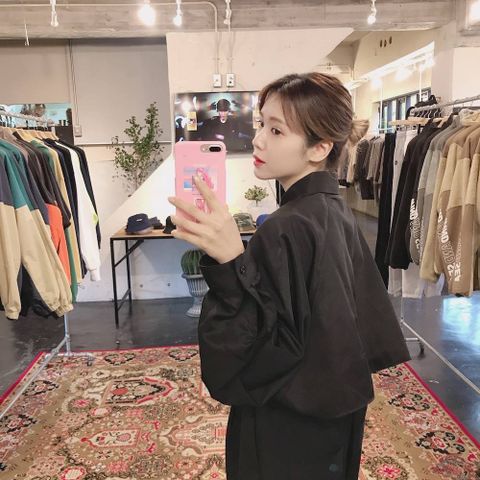 JieDa   TRENCH SHIRT (BLACK) style.2019.11.24