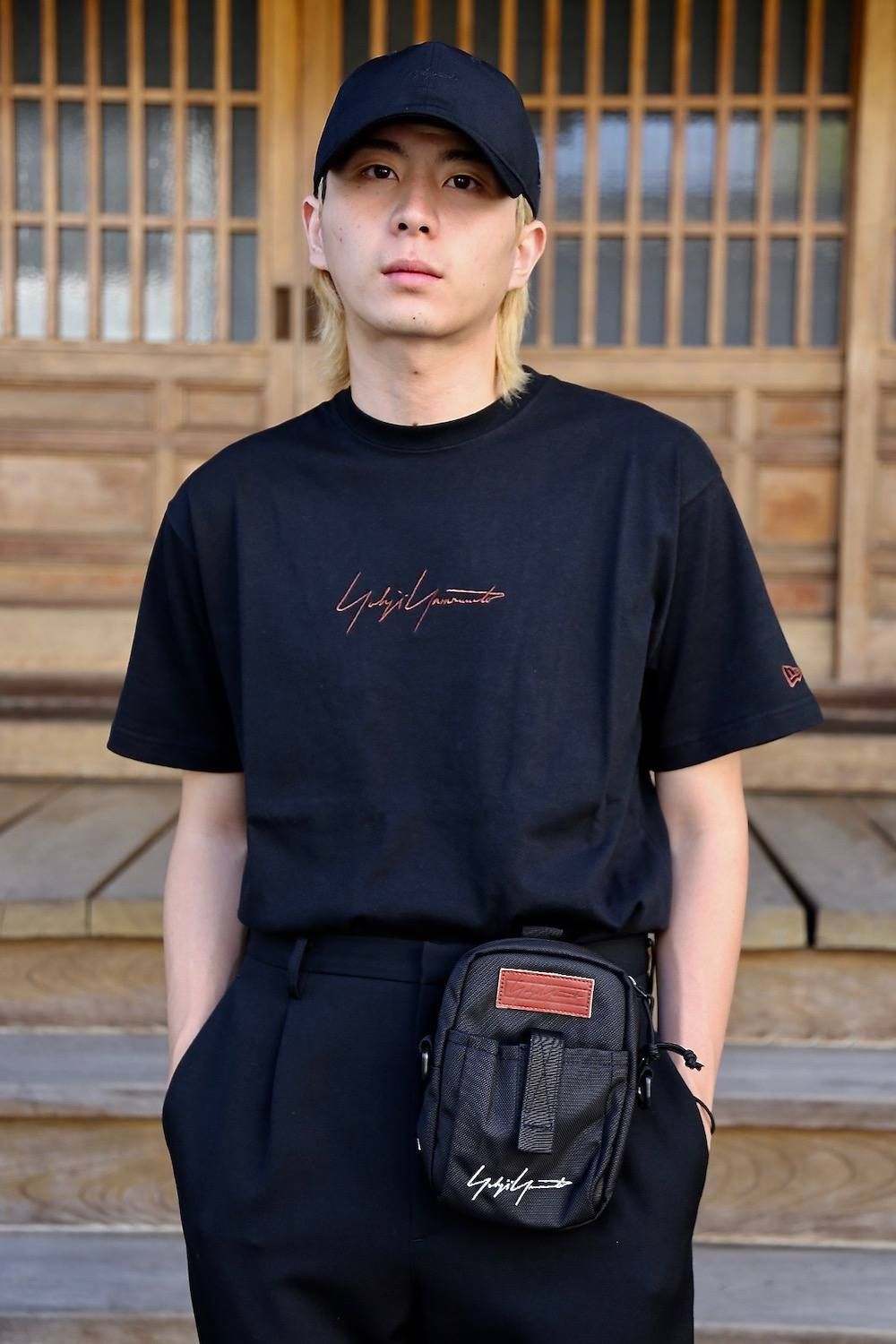 Yohji Yamamotoコットン Tシャツ"BLACK"スタイル2019.11.3.