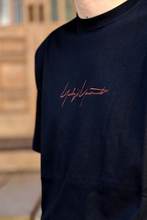 Yohji Yamamotoコットン Tシャツ"BLACK"スタイル2019.11.3.