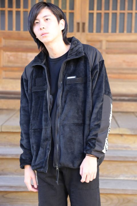WDS MILITARY FLEECE JACKET"BLACK"style.2019.11.23.
