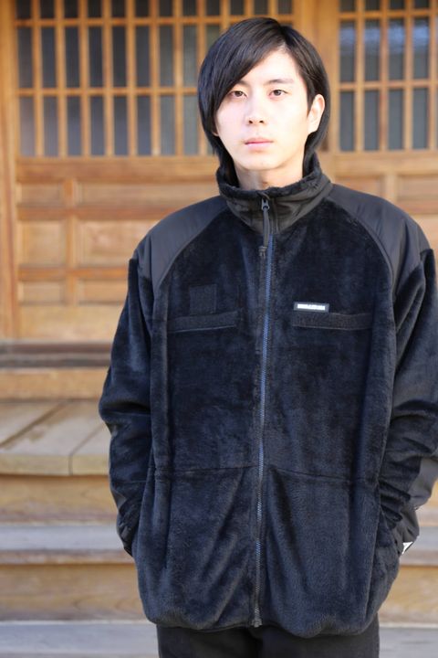 WDS MILITARY FLEECE JACKET"BLACK"style.2019.11.23.