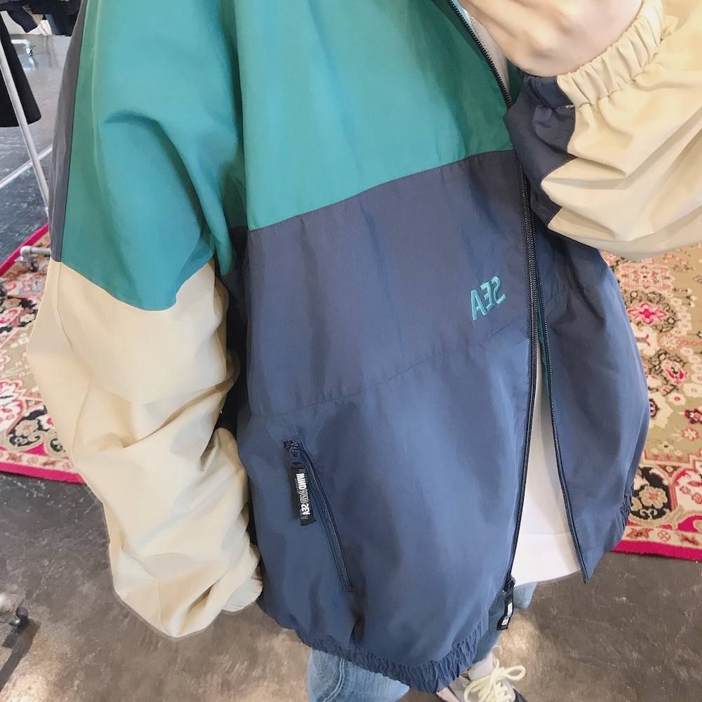 WIND AND SEA  WDS TRUCK JACKET"NAVY/GREEN"style.2019.11.27