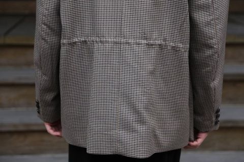 YOKE(ヨーク)LOOSE DOUBLE-BREASTED JAKCET"BEIGE PLAID"Style.2019.11.27.