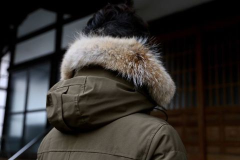 CANADA GOOSE WYNDHAM PARKA FF "MILITARY GREEN"スタイル.2019.11.25.
