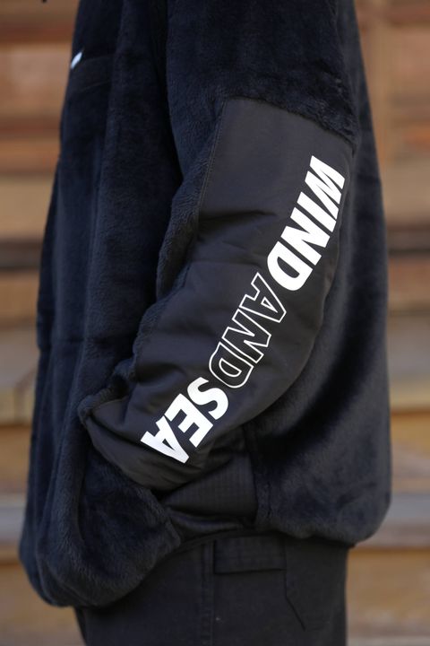 WDS MILITARY FLEECE JACKET"BLACK"style.2019.11.23.