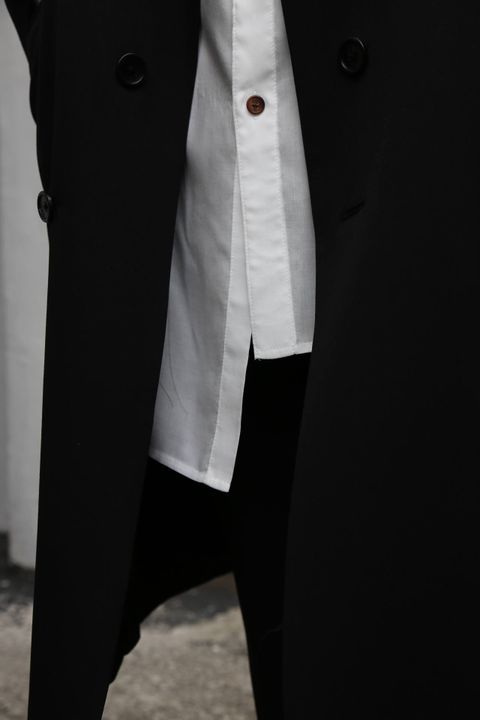 sulvam Button's over coat スタイル.2019.12.15.