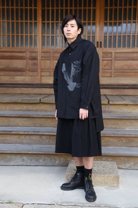 Yohji Yamamoto M-スタッフシャツAインビPT・ブロード(HN-B27-015)style.2019.12.6