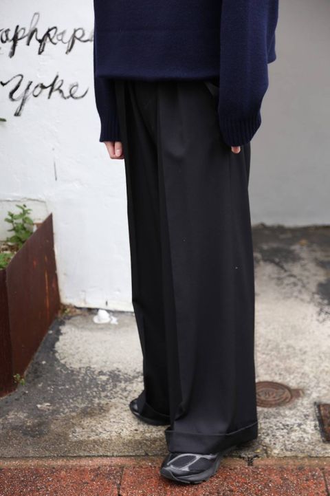 sulvam(サルバム) wide flap PT"BLACK"Style.2019.12.23.