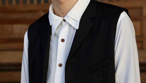 sulvam  Gaba gillet(SL-V01-100)"BLACK"スタイル .2019.12.15.