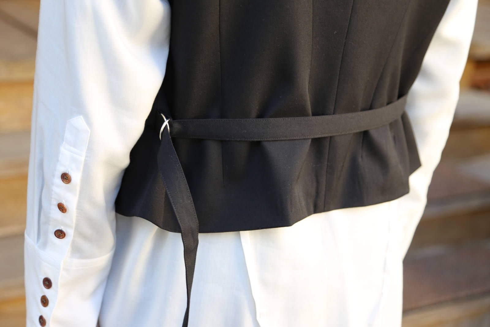 sulvam  Gaba gillet(SL-V01-100)"BLACK"スタイル .2019.12.15.